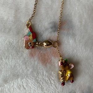 Cinderella necklace Jaq and Gus Gus mouse
